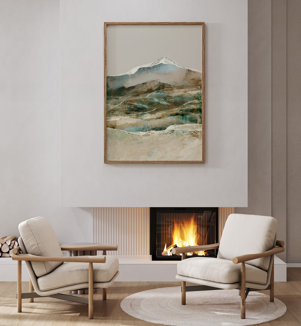 cordillera by dan hobday abstract art abstract paintings Artwork II placed on a wall