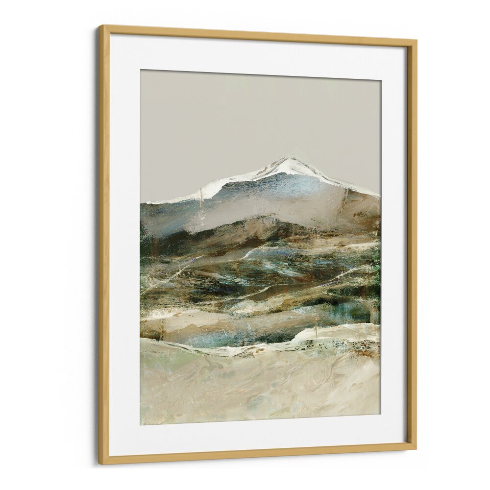 cordillera by dan hobday abstract art abstract paintings in Oak Wood Frame With Mount