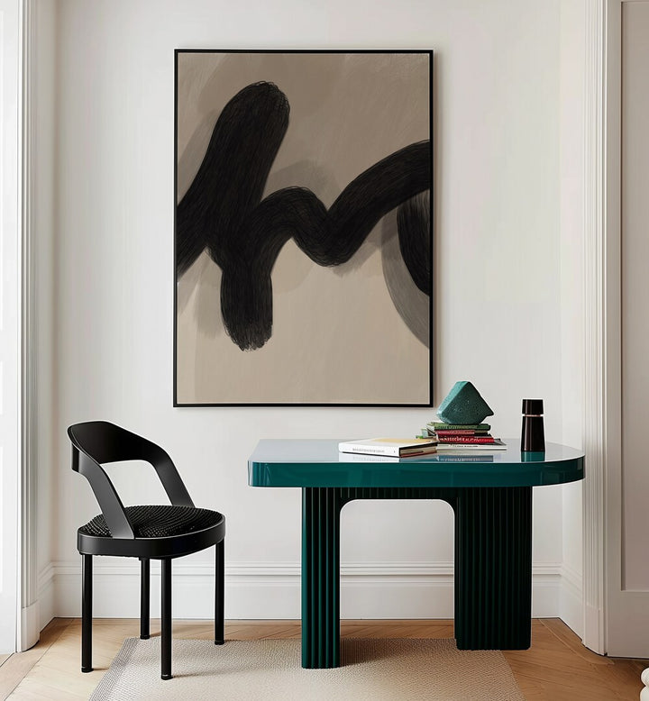 cordis by yopie studio abstract art paintings Artwork V placed on a wall