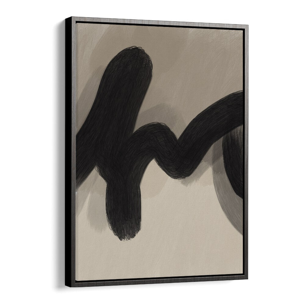 cordis by yopie studio abstract art paintings in Black Floater Frame