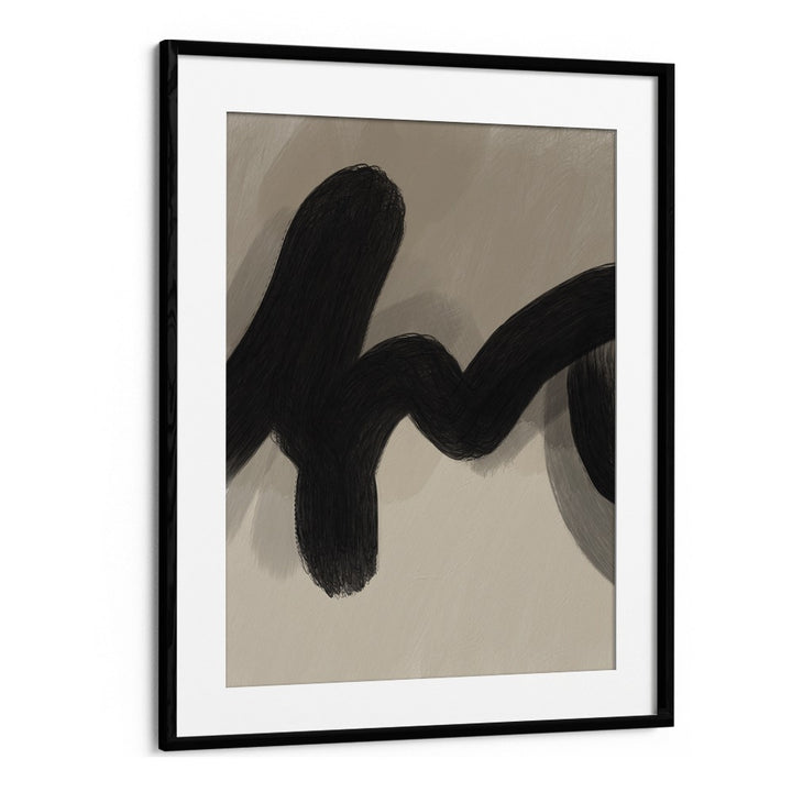 cordis by yopie studio abstract art paintings in Black Frame With Mount