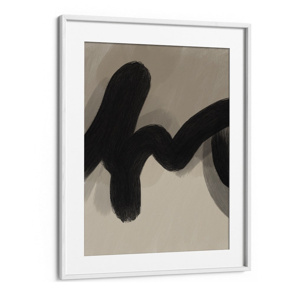 cordis by yopie studio abstract art paintings in White Frame With Mount