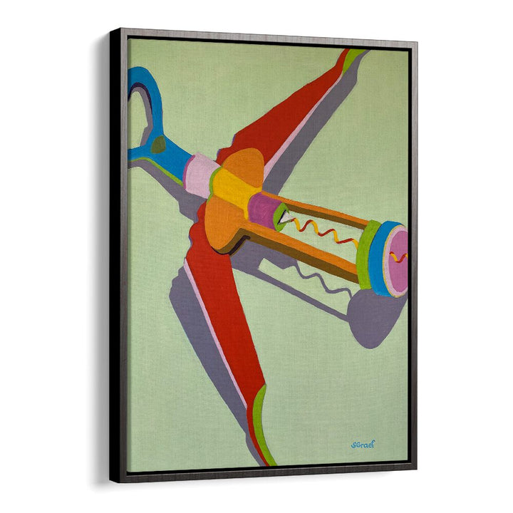 corkscrew landscape art prints in Black Floater Frame
