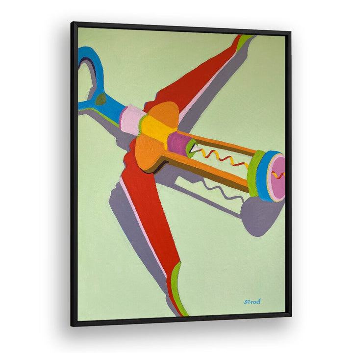 corkscrew landscape art prints in Black Plain Frame
