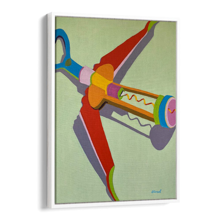 corkscrew landscape art prints in White Floater Frame