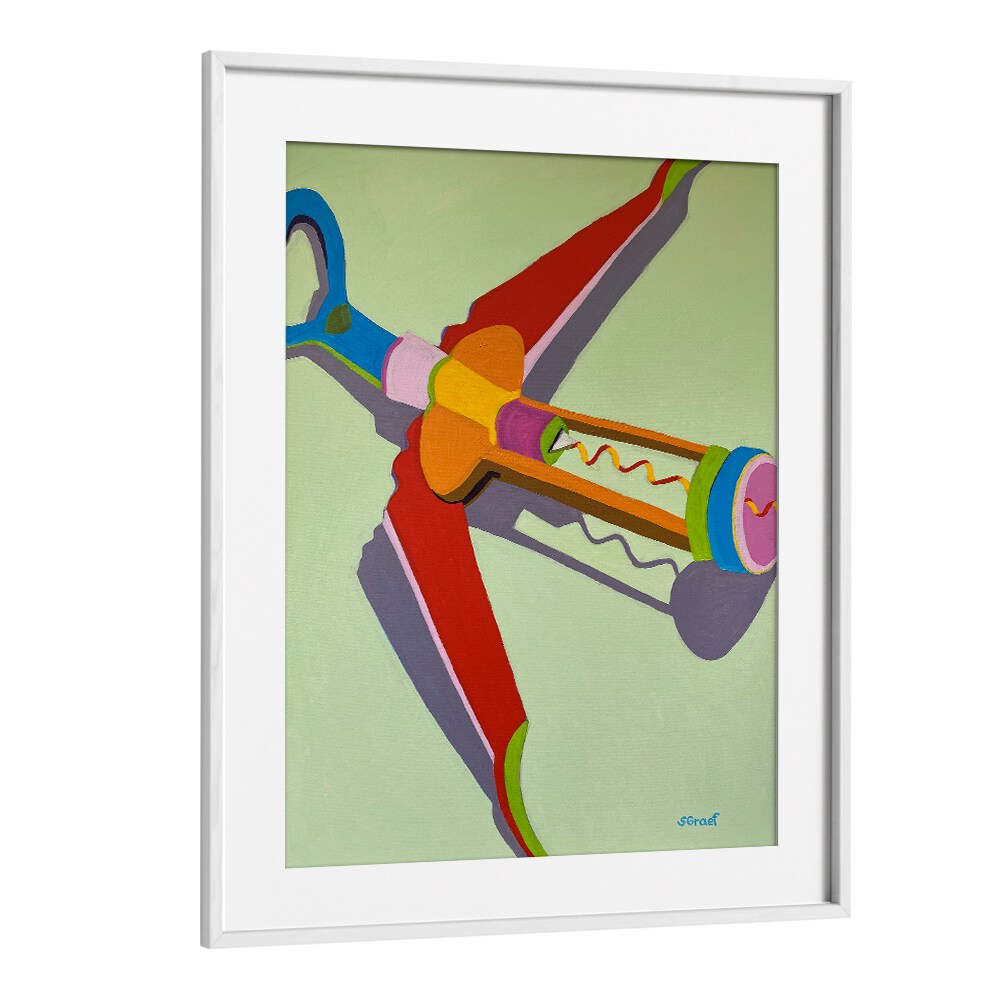 corkscrew landscape art prints in White Frame With Mount