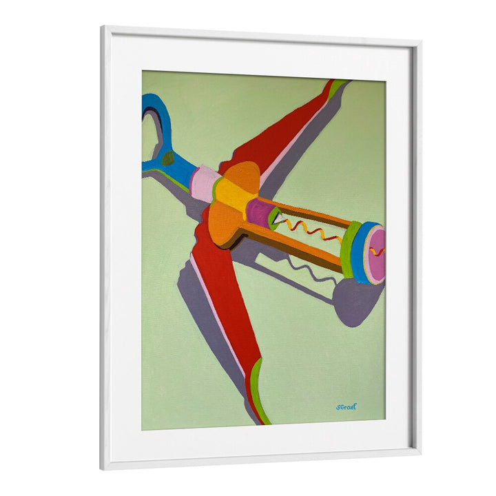 corkscrew landscape art prints in White Frame With Mount