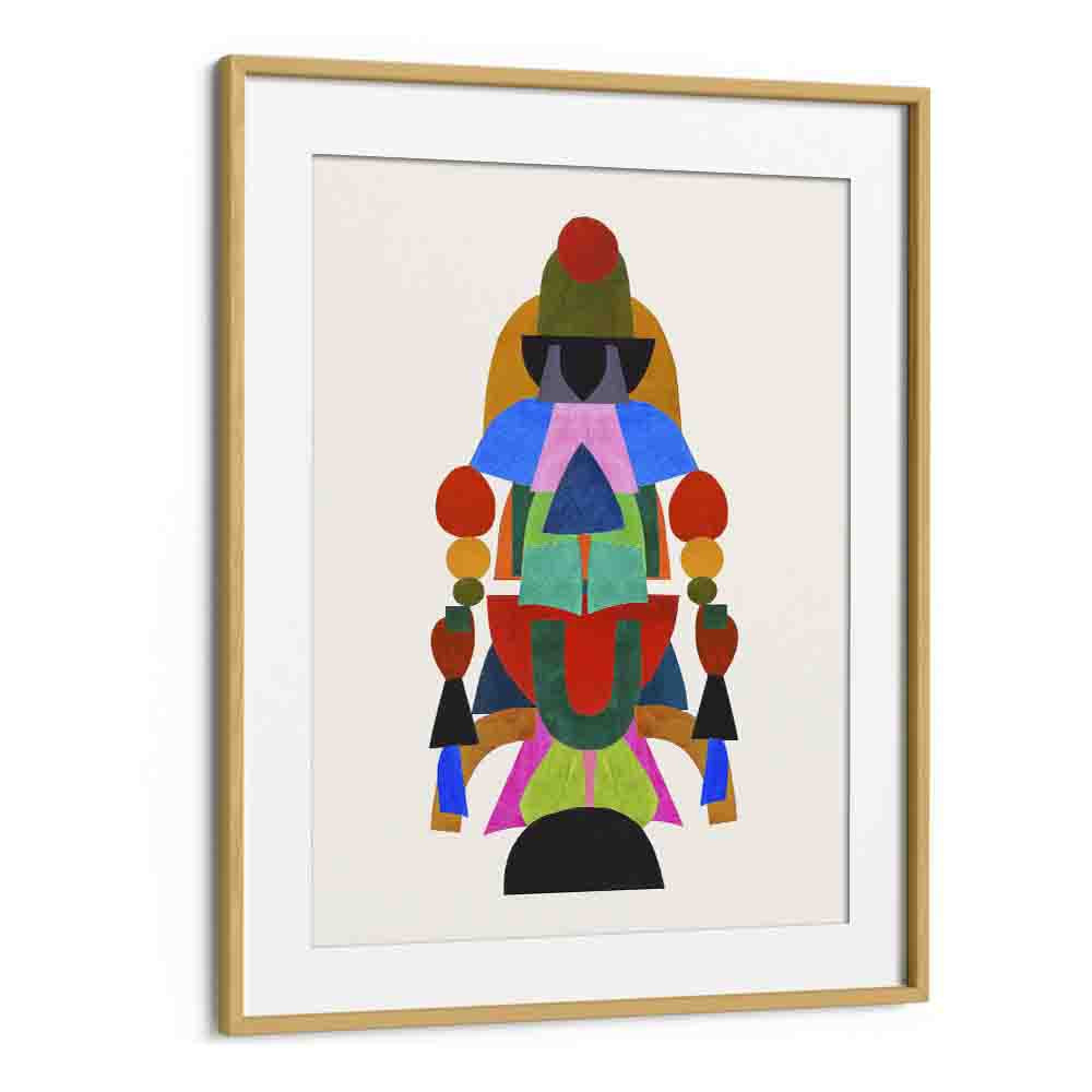 cosmic dancer by ejaaz haniff kids room paintings in Oak Wood Frame With Mount