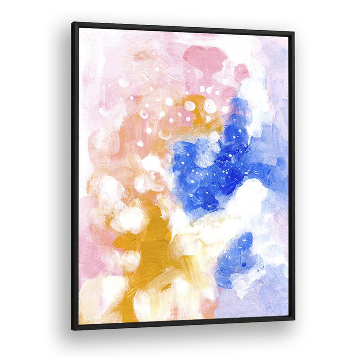 cotton candy heaven by ejaaz haniff abstract art prints in Black Plain Frame