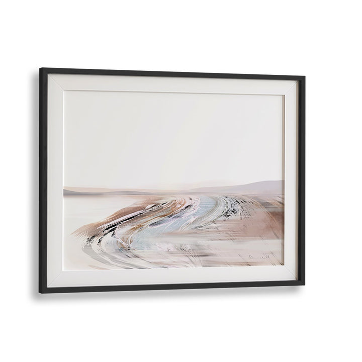 creek by dan hobday abstract art abstract paintings in Black Frame With Mount