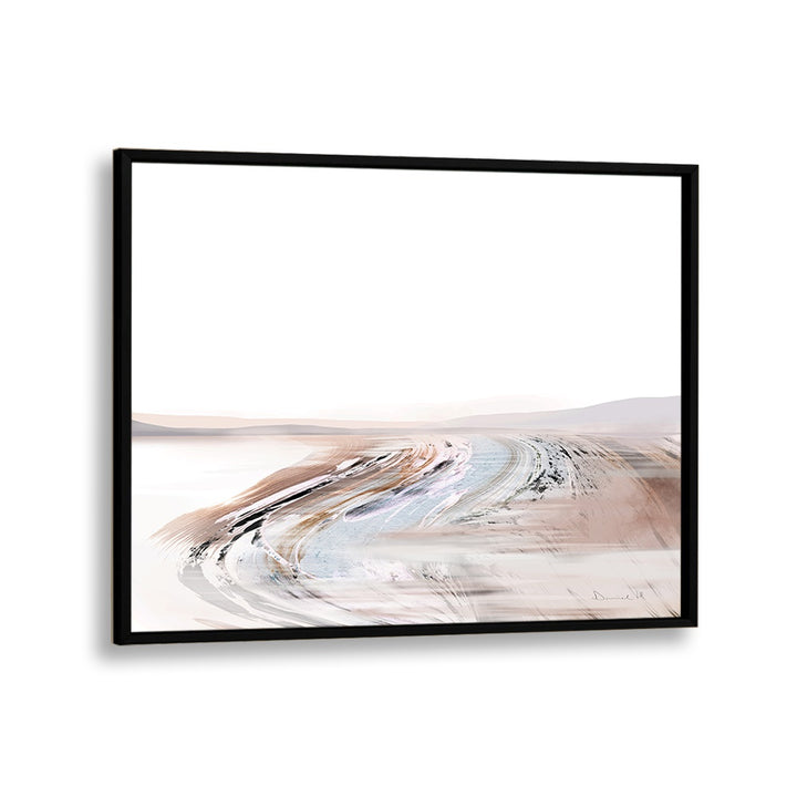 creek by dan hobday abstract art abstract paintings in Black Plain Frame