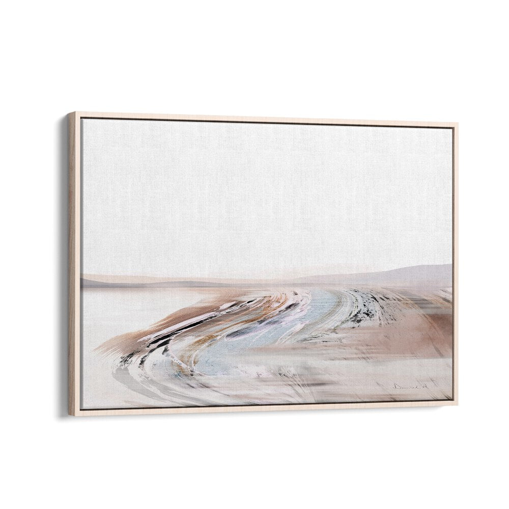 creek by dan hobday abstract art abstract paintings in Oak Wood Floater Frame