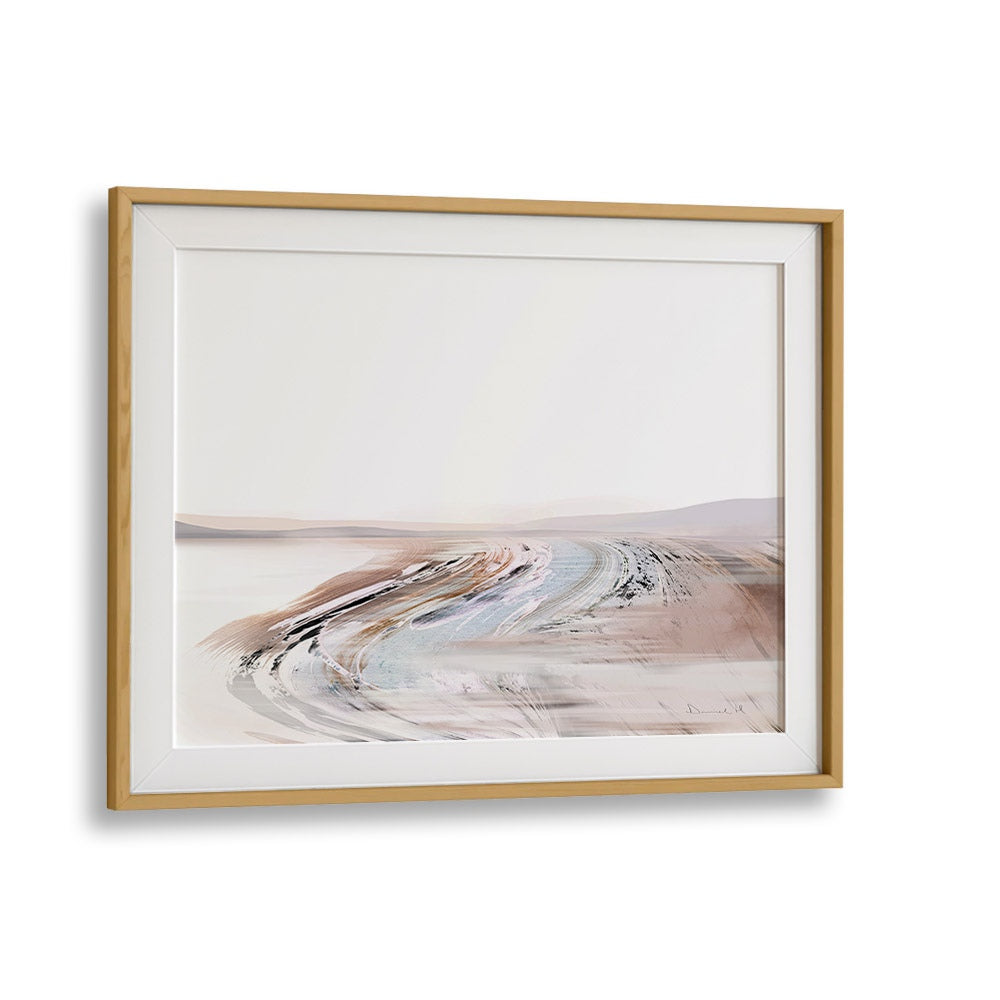 creek by dan hobday abstract art abstract paintings in Oak Wood Frame With Mount