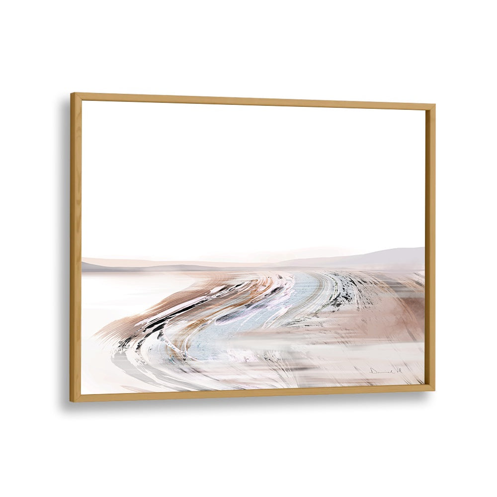 creek by dan hobday abstract art abstract paintings in Oak Wood Plain Frame