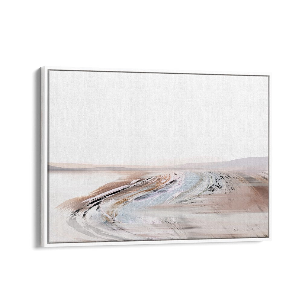 creek by dan hobday abstract art abstract paintings in White Floater Frame