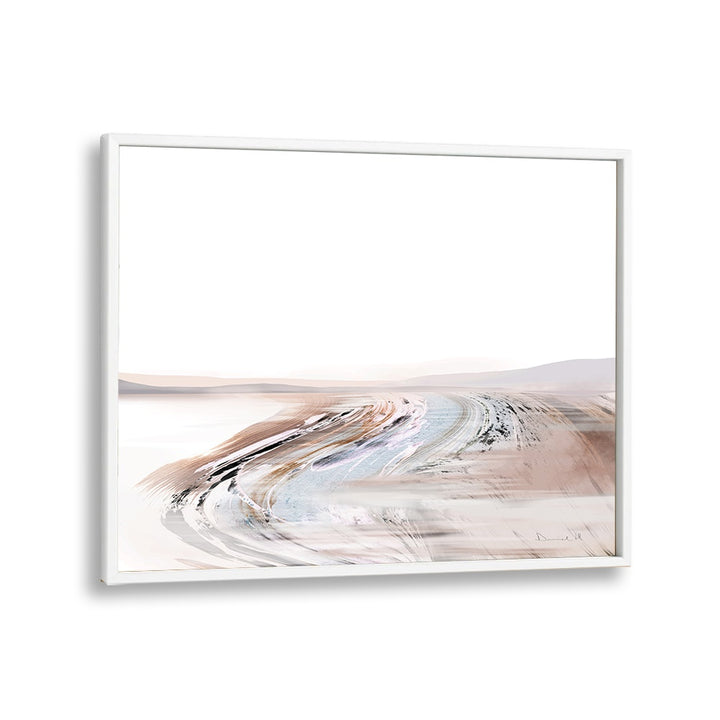 creek by dan hobday abstract art abstract paintings in White Plain Frame