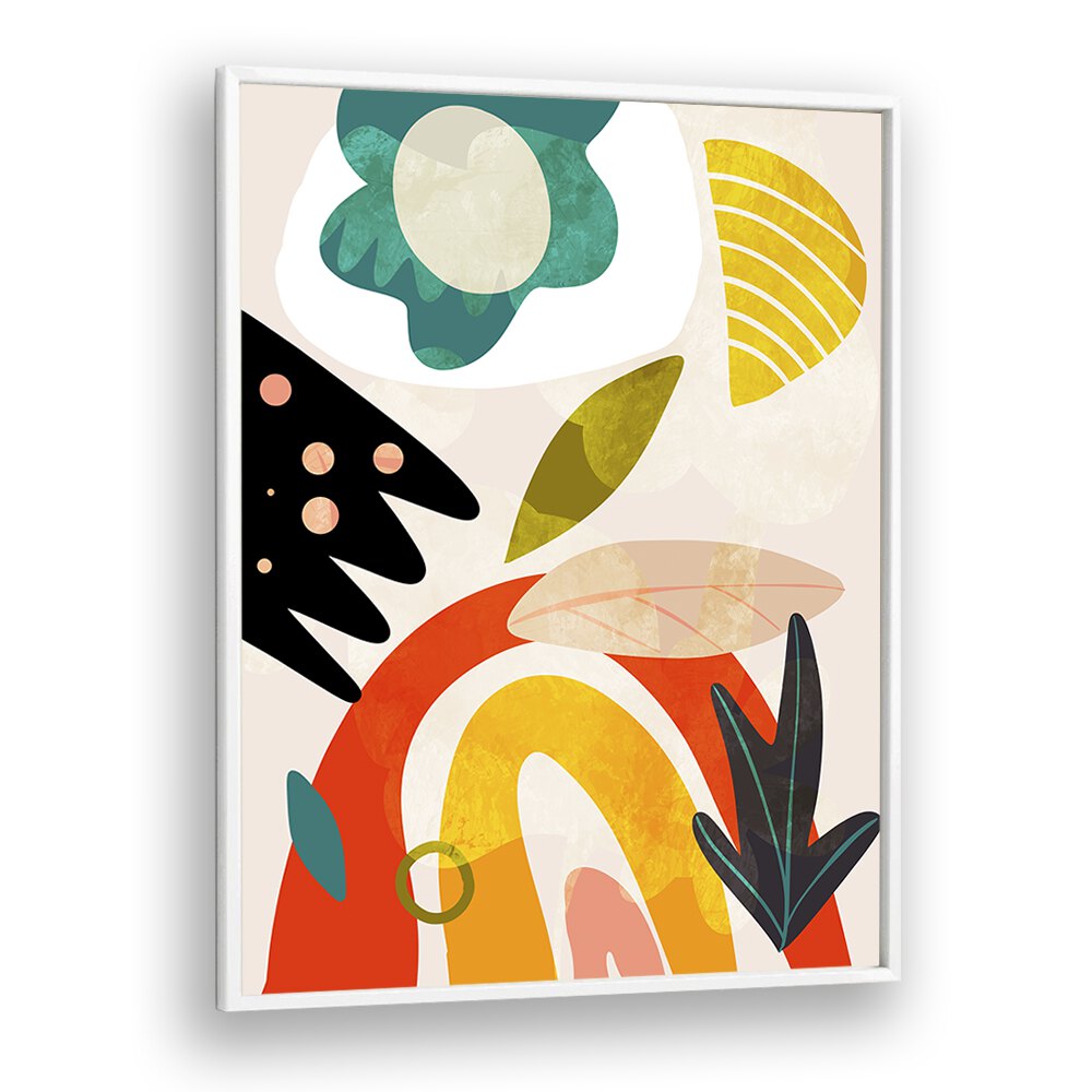 cutouts bauhaus ii kopie by ana rut bre abstract art abstract wall art in White Plain Frame