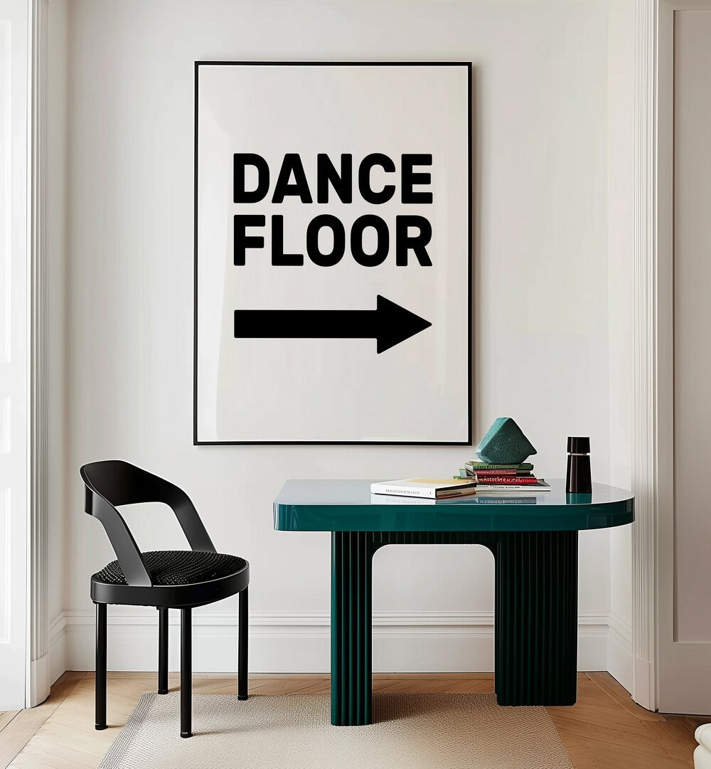 dance floor arrow right by frankie kerr-dineen geometric paintings Artwork I placed on a wall