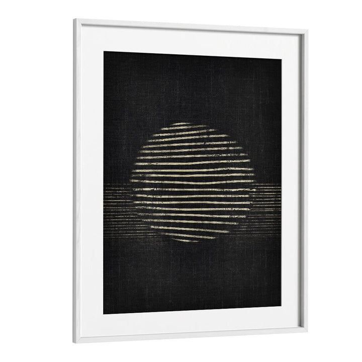 dark sunny daygeometric paintings in White Frame With Mount