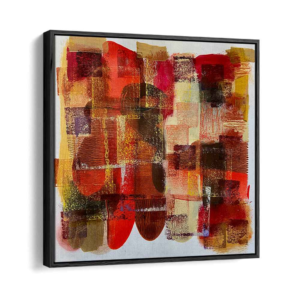 day ii abstract paintings in Black Floater Frame