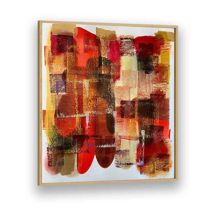 day ii abstract paintings in Oak Wood Plain Frame