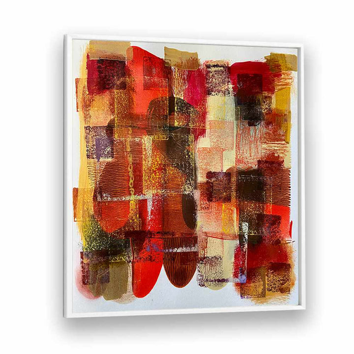 day ii abstract paintings in White Plain Frame