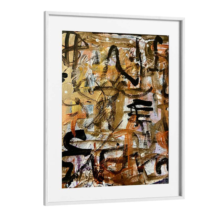 day xviabstract paintings in White Frame With Mount