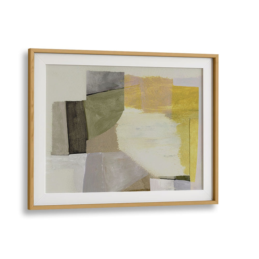 days by dan hobday abstract art abstract paintings in Oak Wood Frame With Mount