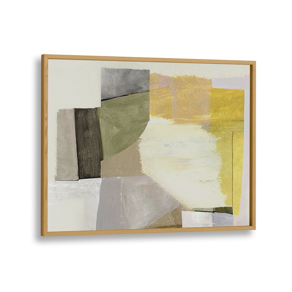 days by dan hobday abstract art abstract paintings in Oak Wood Plain Frame