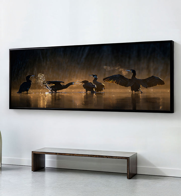 DIE VERSAMMLUNG DER KORMORANE , PANORAMIC ART