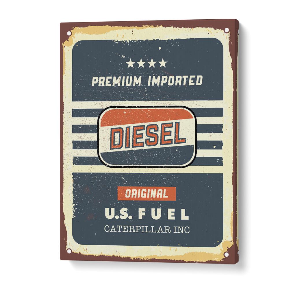 diesel original car poster in Gallery Wrap