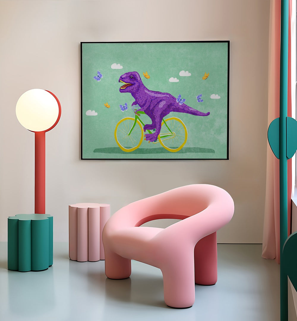 DINO RACER , KIDS ROOM PAINTINGS