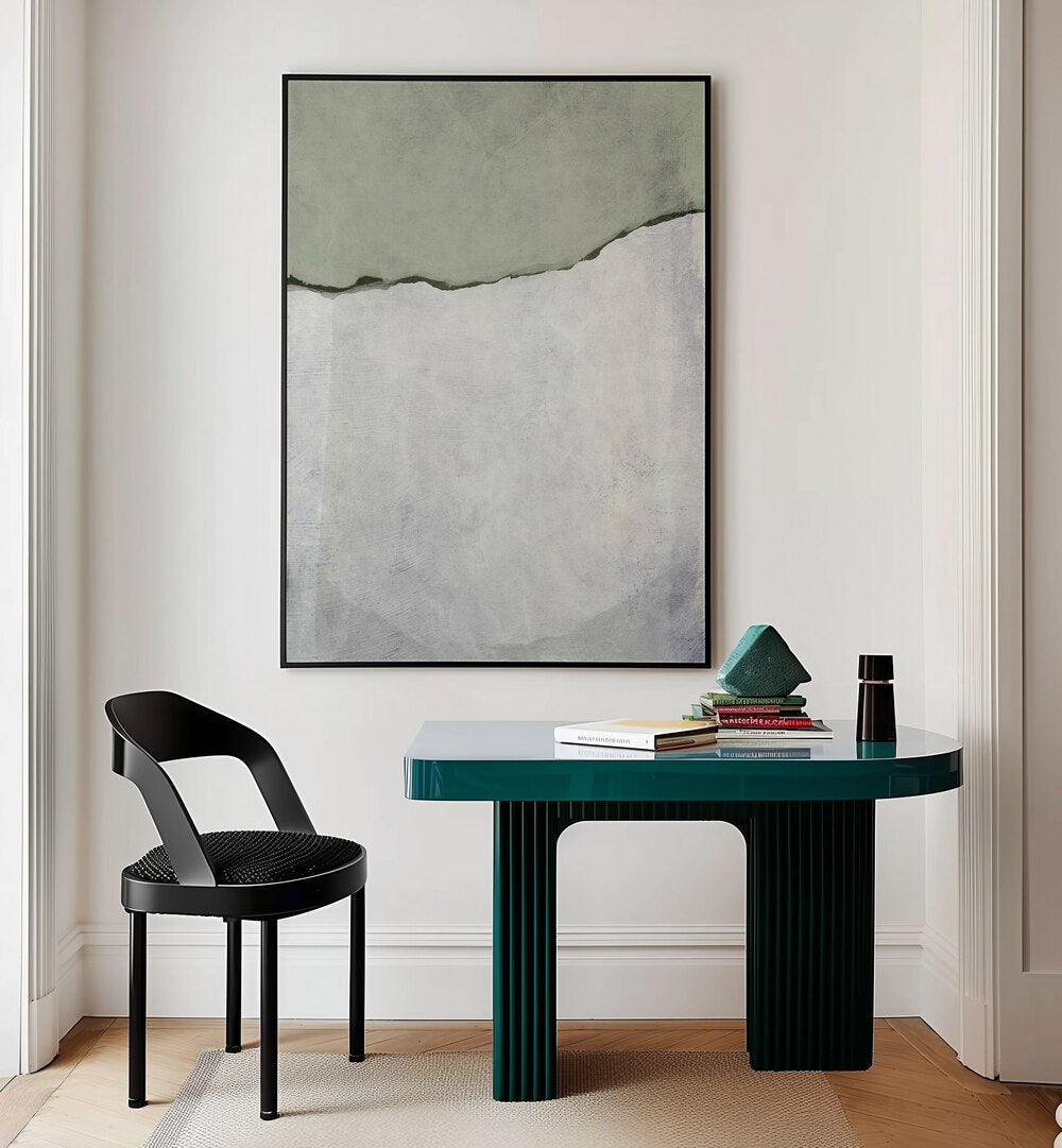 divided by dan hobday abstract art abstract paintings Artwork II placed on a wall