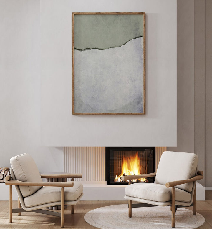 divided by dan hobday abstract art abstract paintings Artwork III placed on a wall