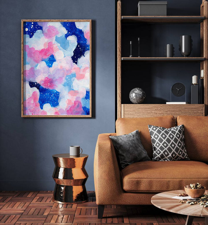 dreaming clouds by ejaaz haniff abstract art prints Artwork I placed on a wall