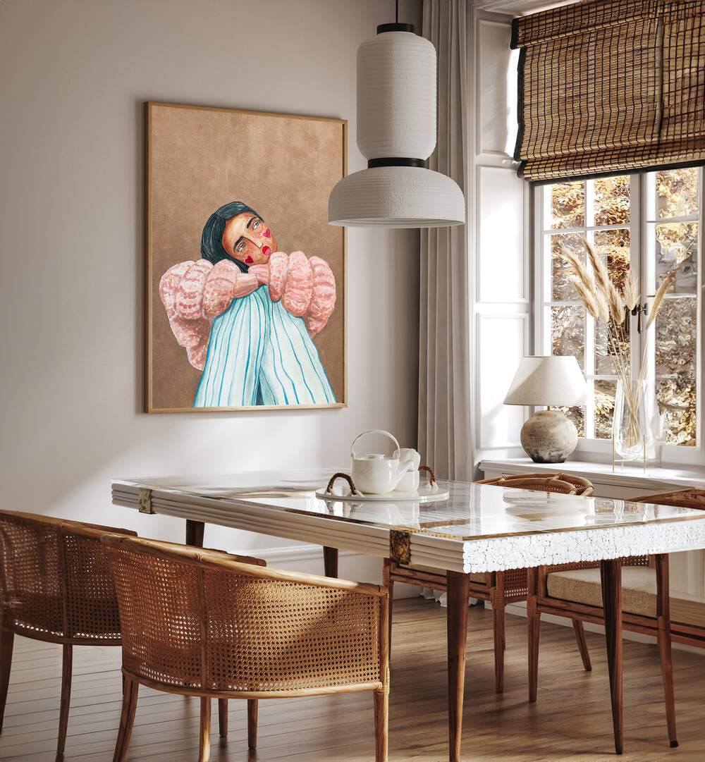 Elegant "DREAMING GIRL, PORTRAITS" artwork by Raissa Oltmanns, enhancing your space with inspiration and style.