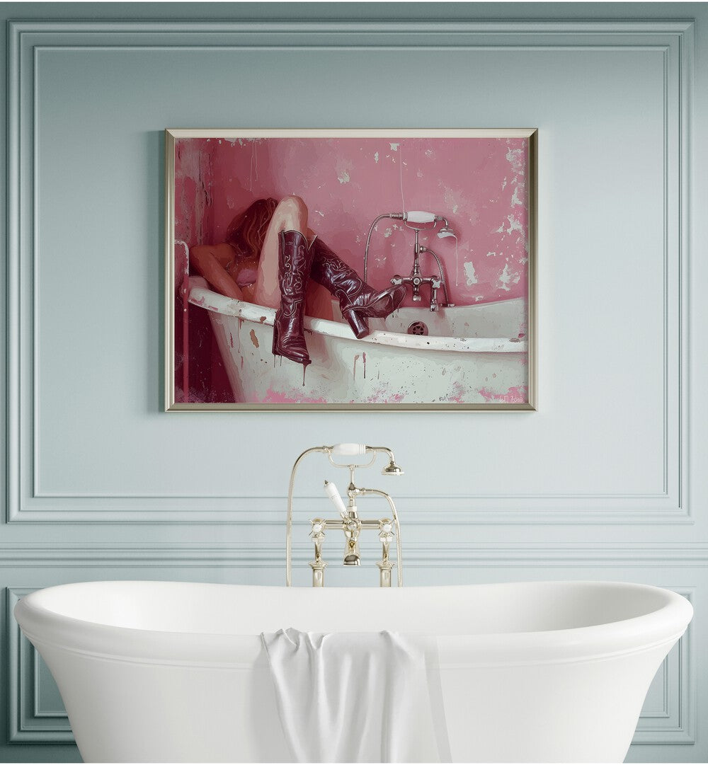 drowning-I-electric-wall-art-prints-Artwork-I placed on a Wall 