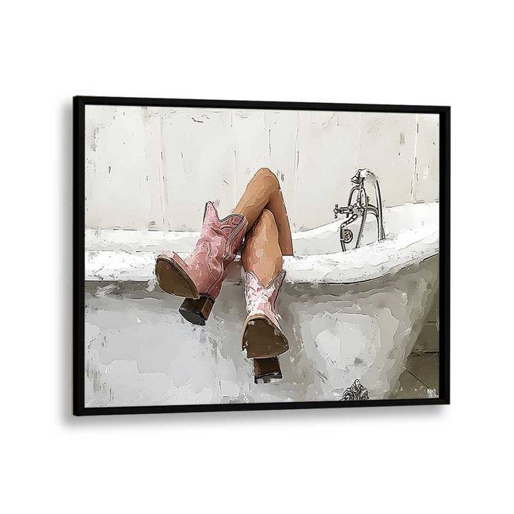 drowning II electric wall art prints in Black Plain Frame