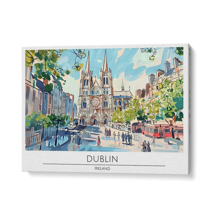 dublin capital city II travel posters in Gallery Wrap