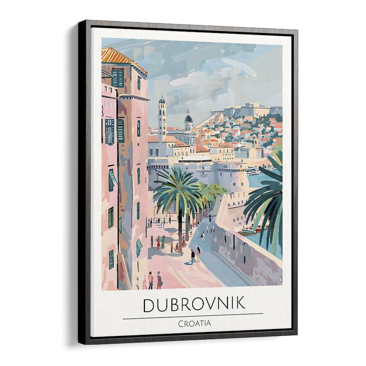 dubrovnik-croatia travel posters in Black Floater Frame