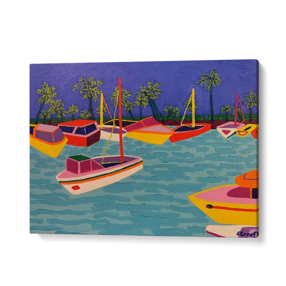 dunedin marina landscape art prints in Gallery Wrap