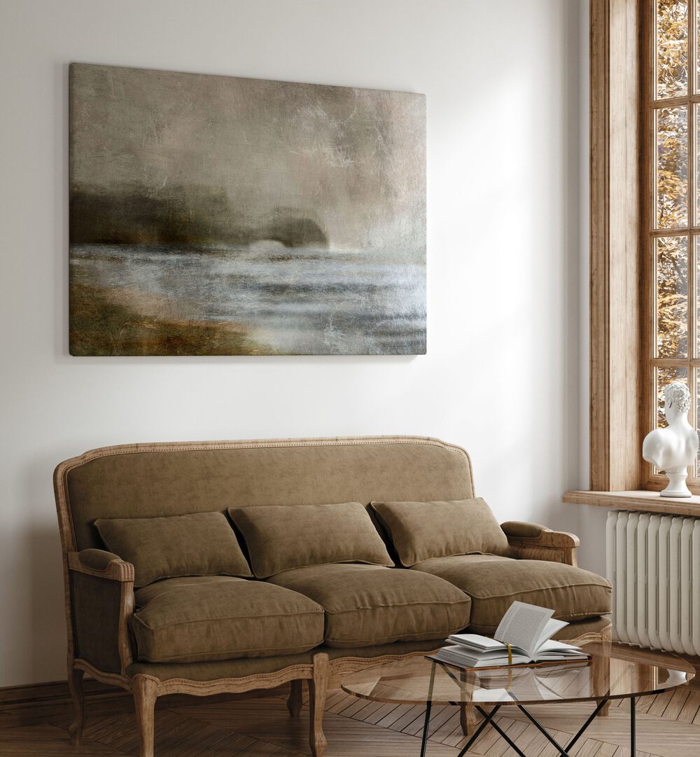 Dusk, an abstract painting by Dan Hobday, enhances your space with modern artistry and sophisticated charm.
