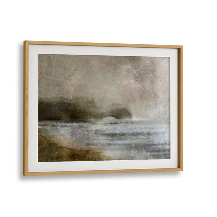 dusk by dan hobday abstract art abstract paintings in Oak Wood Frame With Mount