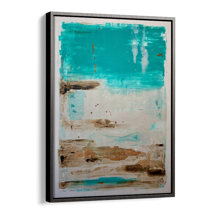 el mar X abstract paintings in Black Floater Frame