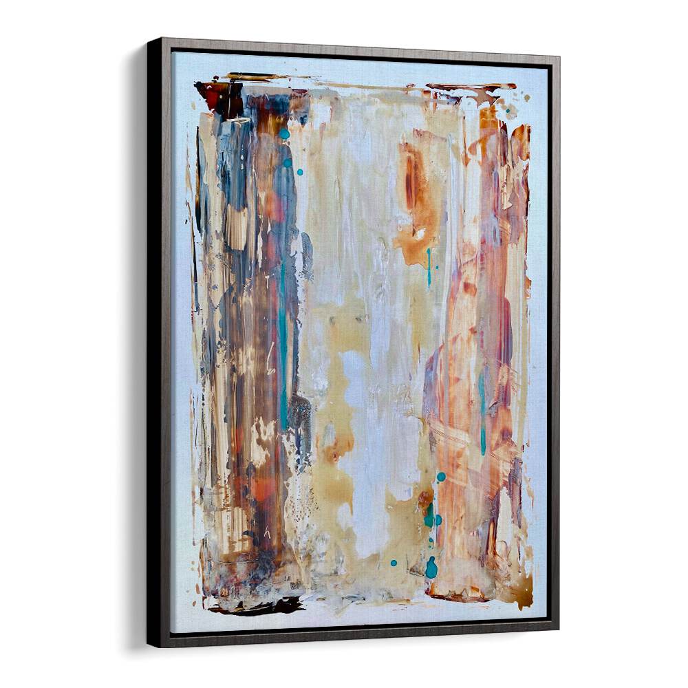 el mar i abstract paintings in Black Floater Frame