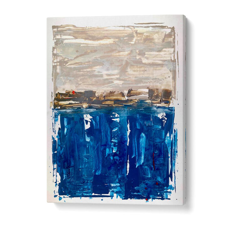 el mar iii abstract paintings in Gallery Wrap