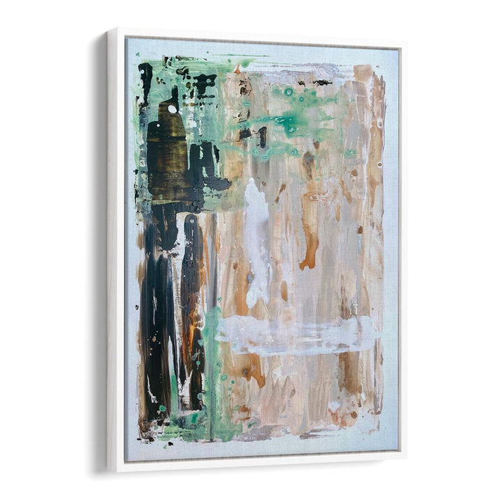 el mar iv abstract paintings in White Floater Frame