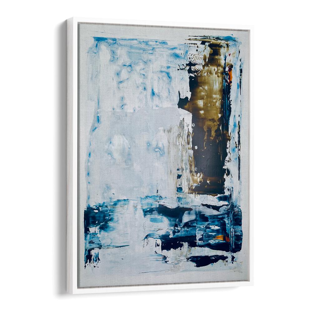 el mar ix abstract paintings in White Floater Frame