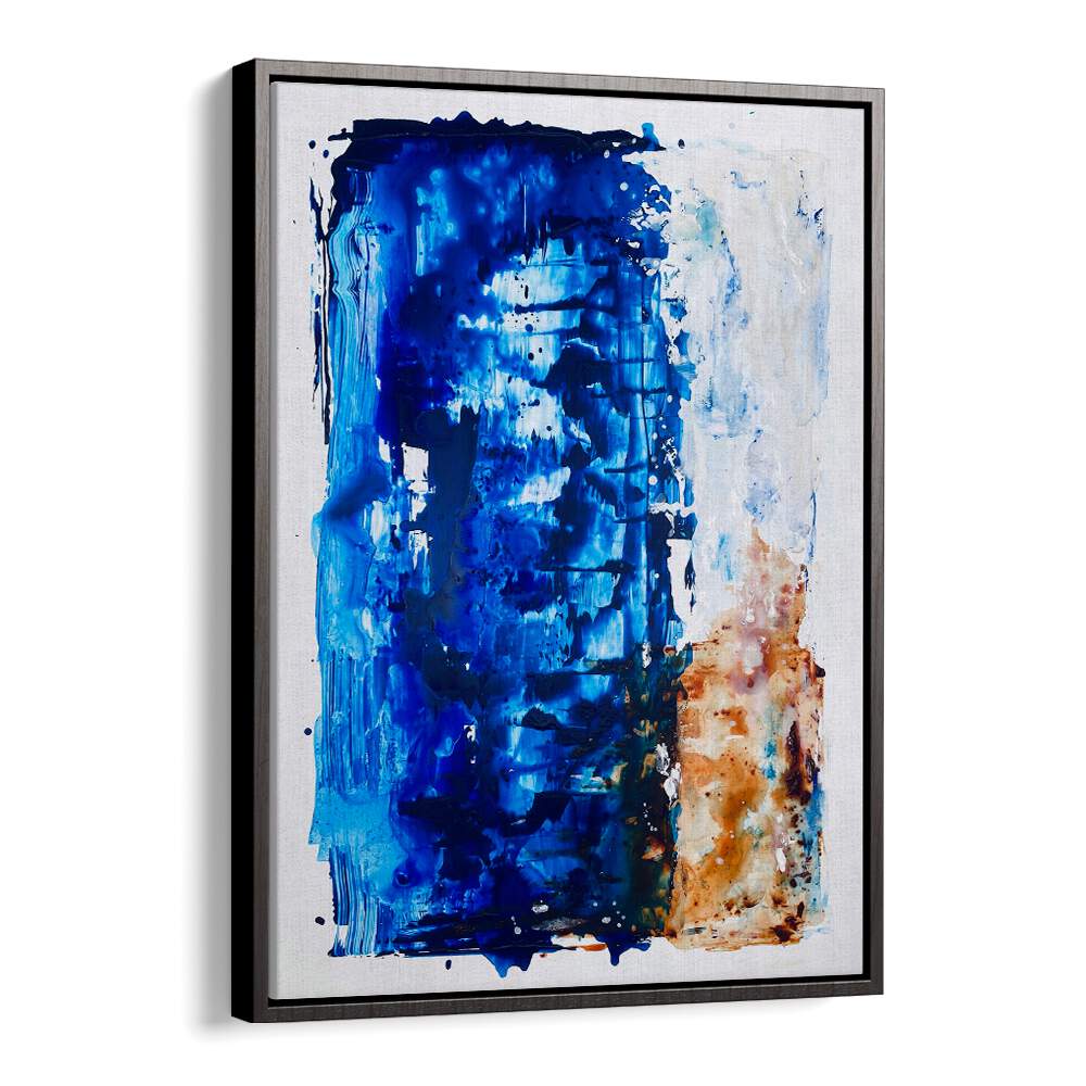 el mar v abstract paintings in Black Floater Frame