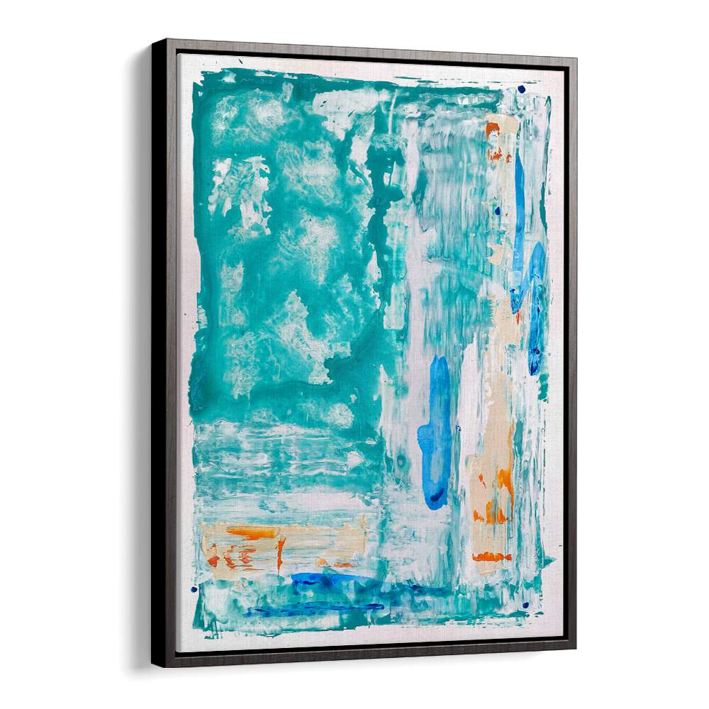 el mar vi abstract paintings in Black Floater Frame